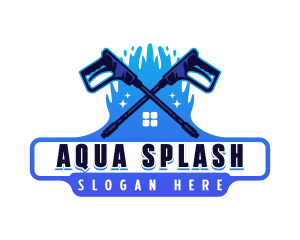 House Splash Cleaner logo design