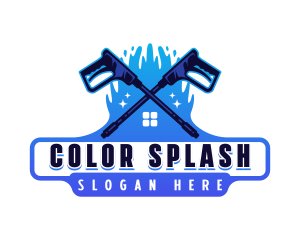 House Splash Cleaner logo design