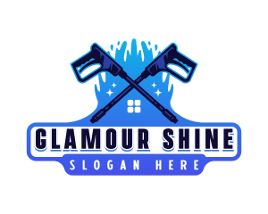 House Splash Cleaner logo design