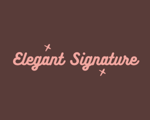 Feminine Cursive Wordmark logo design