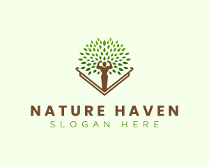 Nature Person Tree logo design