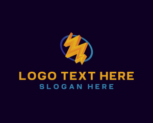 Electricity Lightning Bolt logo