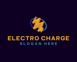 Electricity Lightning Bolt logo design