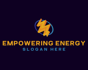 Electricity Lightning Bolt logo design