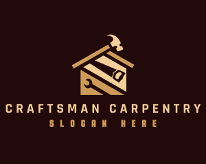 Handyman Construction Tools Repair logo design