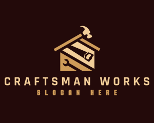 Handyman Construction Tools Repair logo design