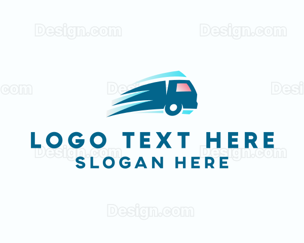 Logistics Truck Delivery Logo