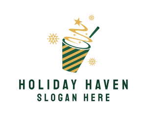 Holiday Star Drink  logo design