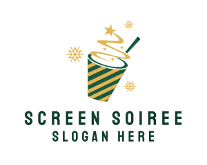 Holiday Star Drink  logo design