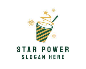 Holiday Star Drink  logo design