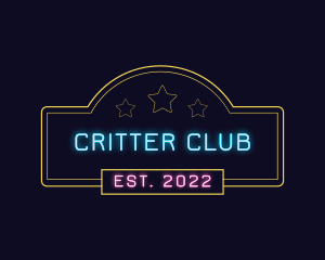 Neon Club Signage logo design