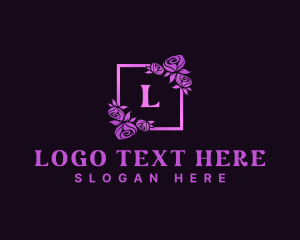 Rose Floral Frame logo