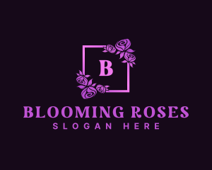 Rose Floral Frame logo design