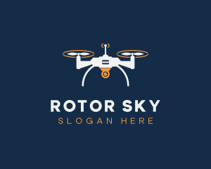 Surveillance Aerial Drone logo design