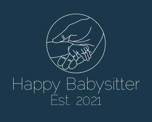 Parent Baby Hands logo design