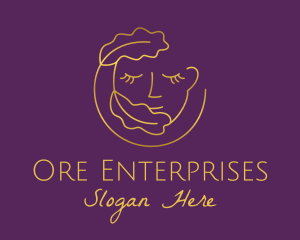 Gold Leaf Woman  Logo