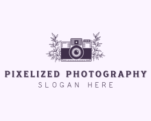 Camera Floral Photographer logo design