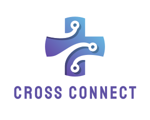 Medical Tech Circuit Cross logo