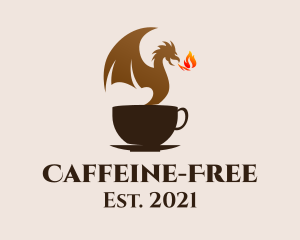 Dragon Coffee Cup  logo design