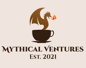 Dragon Coffee Cup  logo design