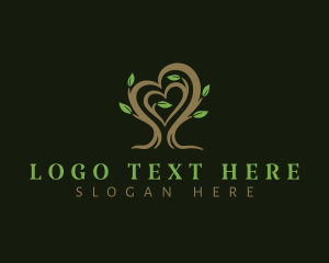 Heart Tree Plant logo