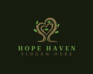 Heart Tree Plant logo