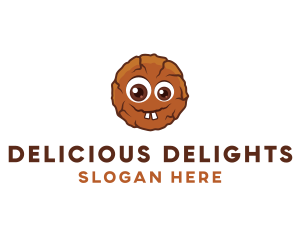 Chocolate Sweet Cookie Bites logo design