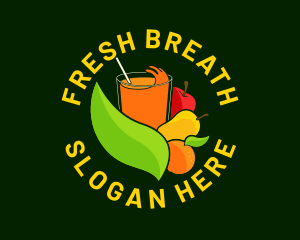 Natural Fruit Drink logo design