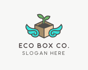 Eco Package Wings logo design