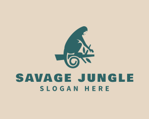 Tree Monkey Jungle logo design