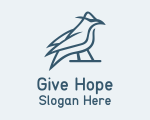 Blue Mourning Dove Logo