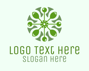 Circular Leaf Pattern logo