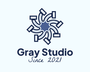 Gray Plumber Pipe logo