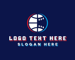 Glitchy Basketball Esports logo