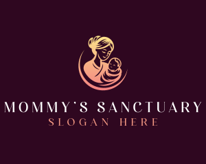 Maternity Mother Baby logo design