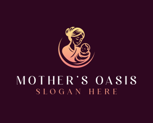 Maternity Mother Baby logo design