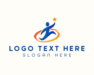 Leader - Star Leader Human logo design
