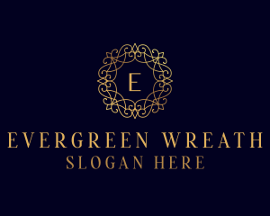 Royal Ornament Wreath logo design