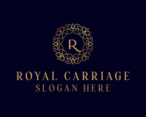 Royal Ornament Wreath logo design