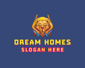 Villain Lion Videogame Logo