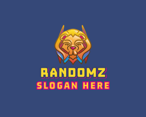 Villain Lion Videogame logo design