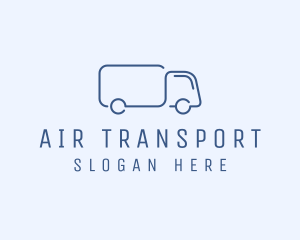 Simple Truck Transport logo design