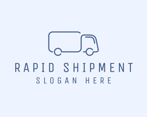 Simple Truck Transport logo design