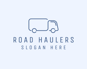 Simple Truck Transport logo design