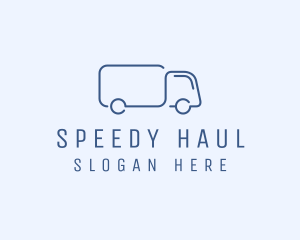 Simple Truck Transport logo design