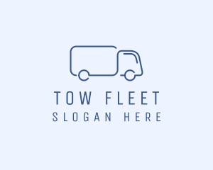 Simple Truck Transport logo design