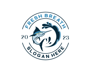 Ocean Sword Fish logo design