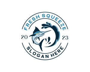 Ocean Sword Fish logo design