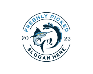 Ocean Sword Fish logo design