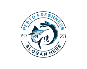 Ocean Sword Fish logo design